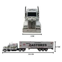 Caliente / Trailer Kenworth Escala 1/87 Castores - Blanco - Ver 9