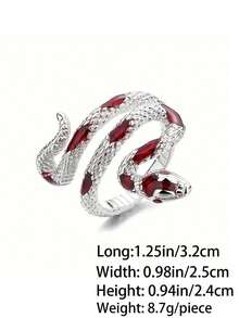 Snake Shape Adjustable Crochet Tension Rings - Finger Knitting Crochet - Exquisite Painting Oil Coloring Craft - Perfect Sewing Accessories For Ladies, Thoughtful Gift For Mom - Snake Crochet - View 2