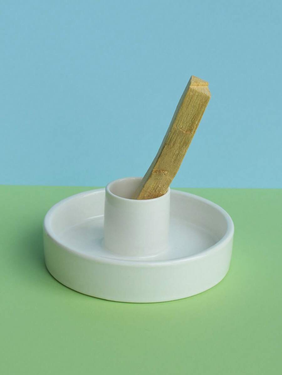 Giá đỡ trầm hương bằng gốm Palo Santo cho gậy gỗ thơm Palo Santo và dụng cụ bắt tro Đơn giản, chắc chắn và được làm tốt - trắng - Xem 1