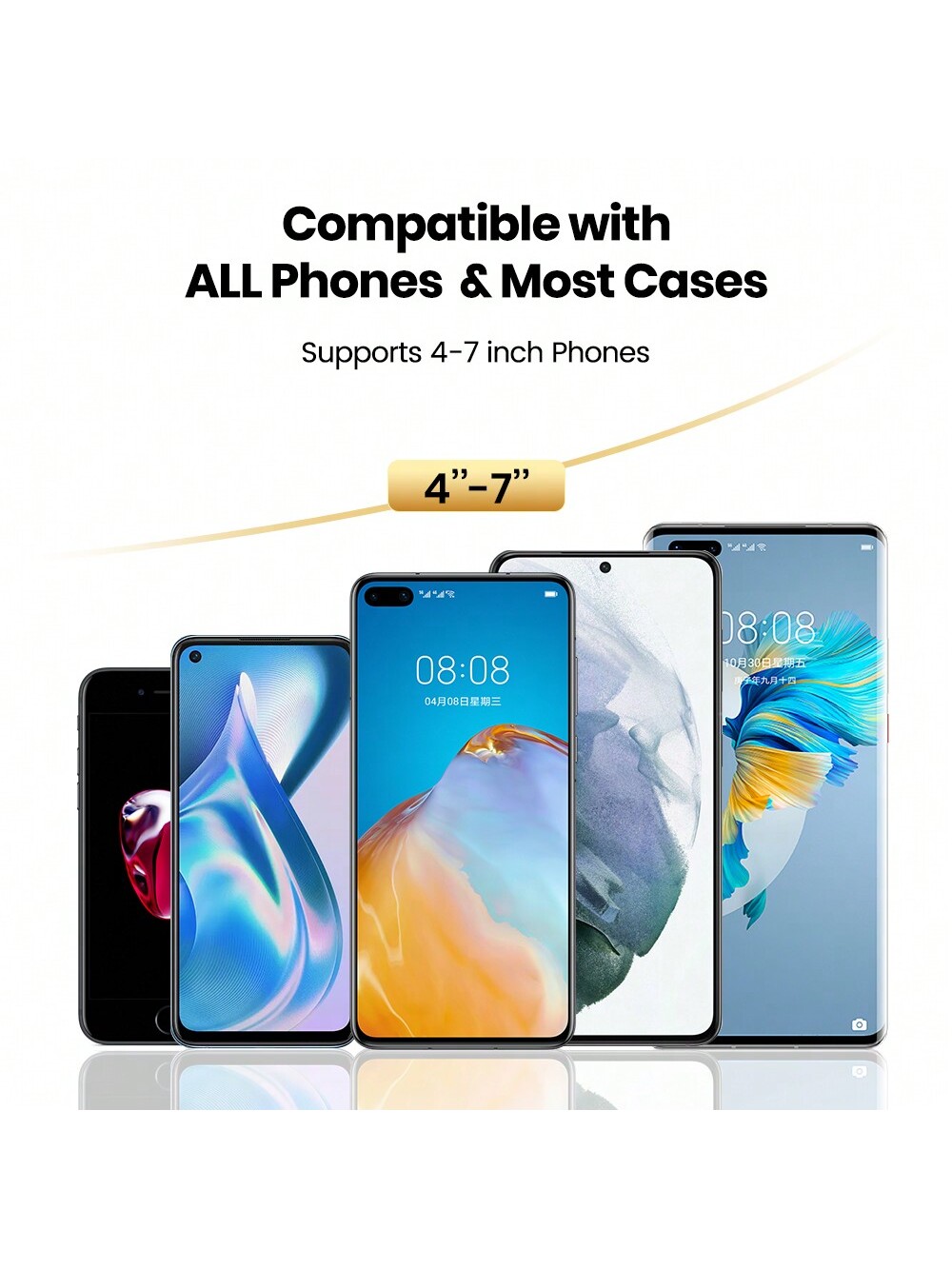 TOPK حامل هاتف سيارة TOPK D38-C ، حامل هاتف خلوي ق...