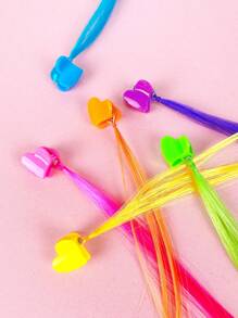 6pcs Girls Wig Decor Hair Claw For Hair Decoration