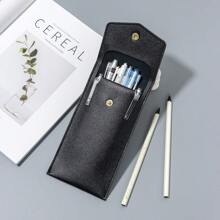 Leather Wide Pencil Case, Creative Large Capacity Student Multifunctional Pencil Case Stationery Bag, Unisex Back To School,Pencil Pouch,School Bag - Single Piece - View 16