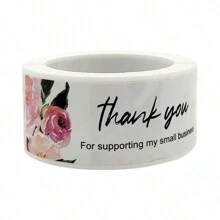 TYFYO 120Pcs Thank You For Your Order Stickers Roll Pink Business Thank You Stickers For Gift Packaging Shipping Bags Labels,1x3 Inch - Multicolor - View 10