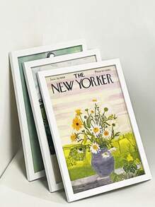 3pcs White Hollow Wooden Picture Frames (Poster Not Included) - White - View 1