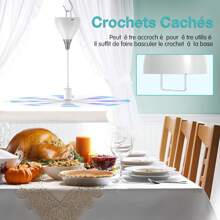 (2 Pack) White Soft Blade Fly Repellent Fan, Portable Fan, Mini Fan, Desktop Fan With Soft Stop Technology To Repel Flies At Picnics, BBQs And Parties - White - View 7