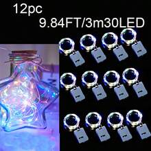 4入組/8入組/12入組小仙女小白盒LED燈,閃爍的卧室童話燈,卧室小型LED彩燈,適用於手工DIY,中心裝飾,派對,婚禮,聖誕桌面裝飾,溫暖的卧室童話氛圍燈 - 多色 - 查看 26