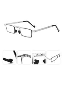 Armazón graduado Plegable con estuche anti blue light - Plateado - Ver 6