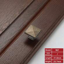 1pc Antique Retro Cupboard Pull Handles Zinc Alloy Wardrobe Kitchen Drawer Cabinet Door Handle Furniture Knobs Hole Distance 96mm/128mm/ Single Hole - Retro - View 3