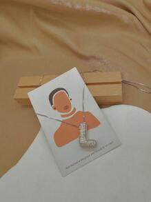 Women Pendant Necklaces - 銀色 - 查看 2
