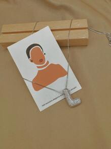 Women Pendant Necklaces - 銀色 - 查看 3