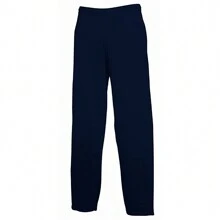 Fruit of the Loom Boyfriend Style Mens Open Hem Jog Pants / Jogging Bottoms (N/A) - Navy Blue - View 1