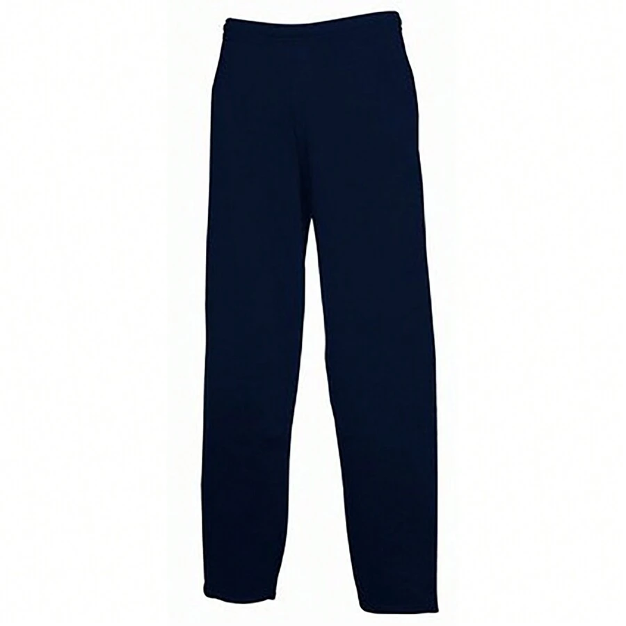 Fruit of the Loom Boyfriend Style Mens Open Hem Jog Pants / Jogging Bottoms (N/A) - Navy Blue - View 1