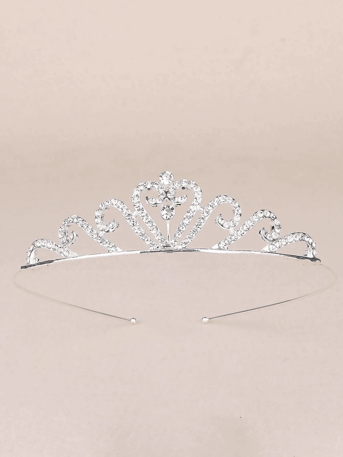 1件时尚优雅水晶皇冠发饰，适合女性日常装饰、服装搭配、约会、派对、节日礼物[皇冠形状随机]