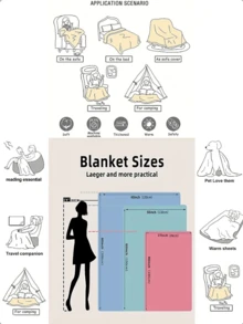 1入超柔軟法蘭絨抱毯，圖案為書和貓，適合當做沙發/臥室/辦公室/露營/旅行的禮物，高清印刷法蘭絨毛抱毯，多種尺寸選擇，小尺寸毛毯/午睡毯 - 彩色 - 查看 6