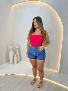 Women Bodysuits - 玫紅色 - 查看 7