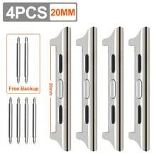 4pcs/Set Watchband Connector 14-16-18-20-22mm Width Compatible With Apple Watch Ultra 2 49mm 45mm 44mm 42mm 41mm 40mm 38mm Adapter Compatible With Apple Watch Ultra Series 9 SE 8 7 6 5 4 3 2 1 Straps As A Gift For Students Returning To School - Multicolor - View 15