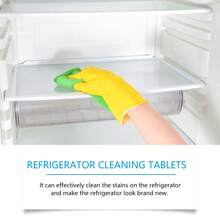 Fridge Cleaning Effervescent Tablets, Kitchen Refrigerator Cleaner For Oil Stains And Odors Removal, Multi-Purpose Cleaning Tablets - One Box - View 4