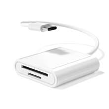 Lector de tarjetas de memoria 2 en 1 para tarjetas SD/TF para la serie completa iPhone15, Samsung S24/S23/S22, Huawei Pura70 - Blanco - Ver 8