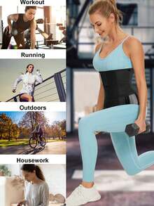 Women's Adjustable Elastic Waist Cincher Belt, Suitable For Spring, Summer, And All Seasons, Easy To Wear And Take Off - Black - View 4