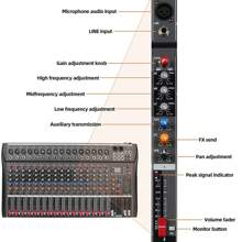 Depusheng 16 Channel Audio Mixer Sound Mixing Console With USB, PC Recording Input, XLR Microphone Jack, 48V Power, RCA Input/Output For DJ Studio Streaming Stage Perfomance For Professional And Beginners - 查看 5