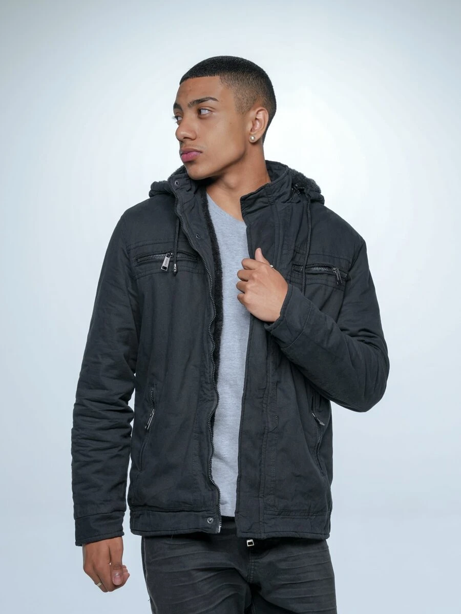 Men Shackets - שחור - ראה 1