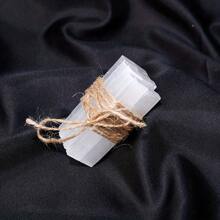 10pcs Natural Selenite Crystal Sticks - White Quartz Rough Minerals For Healing & Pointing - Perfect For Crystal Therapy & Chakra Balancing! - Natural Selenite Crystal Sticks - View 6