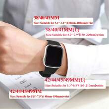 Bộ 5 dây đeo thể thao tương thích với Apple Watch 38mm 40mm 41mm 42mm 44mm 45mm 46MM 49mm, dây đeo silicon mềm chống thấm nước tương thích với  Series 11 10 9 Ultra 8 7 6 5 4 3 2 1 SE Nam Nữ - trắng - Xem 2