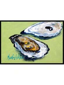 Carolines Treasures MW1102MAT 18 X 27 In. Oysters Two Shells Indoor & Outdoor Doormat - Nhiều màu - Xem 2
