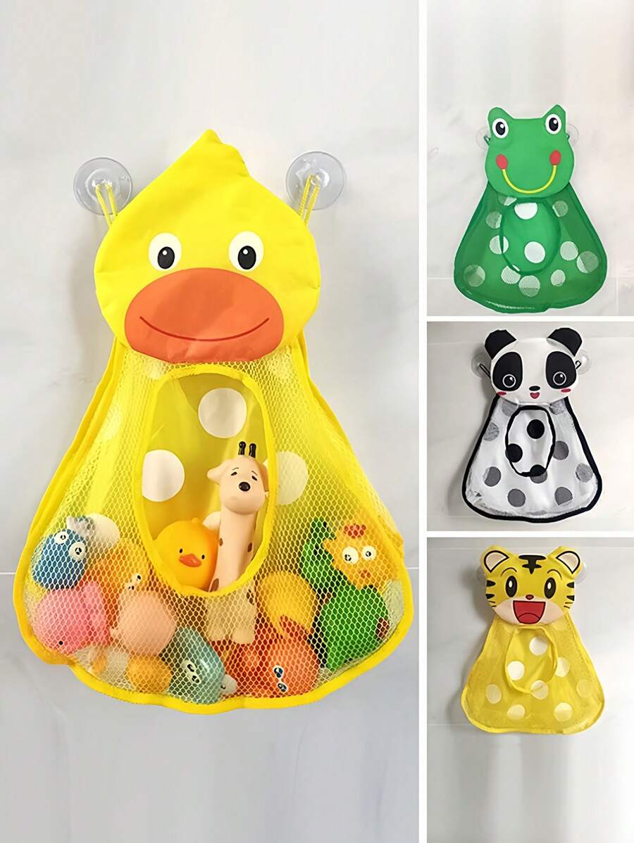 1pc Cartoon Hanging Storage Basket Versatile Net Mesh Organizer Bag