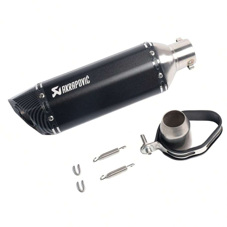 Silenziatori Terminali Per Moto - Universal 38-51mm, Design Esagonale, Colori Metallici