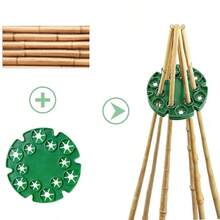 1pc Garden Plant Retainer Disc Flower Support Climbing Pergola Prop - Dark Green - View 3