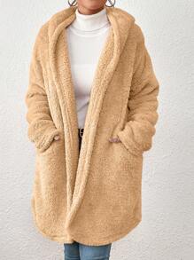Women Winter Coats - Apricot - View 5