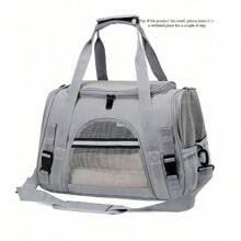 Pet Carrier For Small Dogs And Cats - Travel Carrier For Pets Dog Outing Dog Stuff Puppy Keep Puppy Keep Cat Carrier Dog Carrier Dog Bag - Grey - View 9