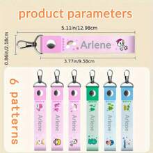 1 dây đeo thẻ tên cá nhân hóa, thẻ tên thẻ ID ba lô thẻ tên nhãn tên nhà trẻ móc cho ba lô bình nước nhỏ gọn, niêm phong, trang trí tinh tế, dễ thương, đáng yêu, hiện đại, đầy màu sắc tùy chỉnh, cá nhân hóa, bạn trai, bạn gái, bố, mẹ, gia đình, bạn bè, thú cưng cho ngày kỷ niệm, sinh nhật, ngày thiếu nhi, đám cưới, tiệc tân gia trường học - Nhiều màu - Xem 2