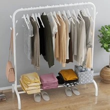 Heavy Duty Clothes Rail Rack Garment Hanging Display Stand Shoes Storage Shelves - White - View 5