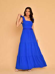 Women Dresses - 寶藍色 - 查看 2