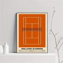 1pc, Tranh in nghệ thuật sân tennis Roland-Garros - Tranh treo tường trang trí nghệ thuật hiện đại cổ điển cho văn phòng tại nhà, phòng khách, phòng ngủ, chủ đề hoạt hình - Mùa xuân/hè - Không khung. Tranh treo tường nghệ thuật, tranh tường trang trí, trang trí nhà cửa, nghệ thuật áp phích - Nhiều màu - Xem 7