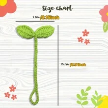 Mầm lá móc thủ công, Dấu trang cây len, Dụng cụ sắp xếp dây, Phụ kiện lưu trữ trang trí màu xanh lá cây, Người yêu thích thủ công, Trang trí văn phòng - màu xanh lá - Xem 2