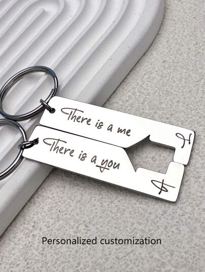 2pcs/Set Colorful Creative House Shaped Personalized (Customizable) Fashion Decor Keychains For Family, And Couple As Gifts