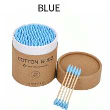 100支/500支双头一次性棉签，适用于婴儿、卸妆、伤口清洁、耳垢清除。 - 彩色 - 查看 13