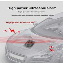 1入組通用5V/12V車用超聲波驅鼠器，使用紅白色閃燈提示，防水性能優良，適用於汽車、車庫、露營 - 多色 - 查看 2