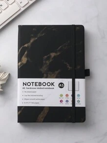 1入組A5大理石紋筆記本帶鬆緊帶，不含筆 - A5 - 查看 10