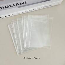 M5 Ring Refill Papers And Bags, 45 Sheets Gird/Line/Blank/Kraft Notebook, 10pcs PP Binder Storage Bags,School Supplies,Back To School