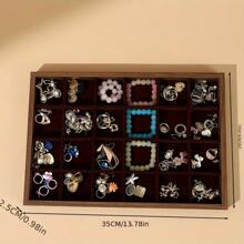 1 件珠宝展示托盘，适用于项链、耳环、手链、戒指和耳环，适合阳光旅行和返校使用 - 彩色 - 查看 17