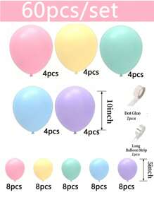 60/178 件粉色气球花环套装，马卡龙彩虹气球拱门套装，适用于淋浴生日婚礼派对背景装饰，圣诞节