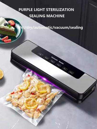 Vacuum Sealer Food Packaging Machine, Commercial And Household Small Full Automatic Plastic Sealing Machine For Vacuum Preservation