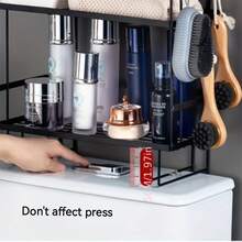 1入浴室馬桶上置物架，浴室收納置物架，浴室收納架，洗髮水和沐浴露收納架，浴室配件，浴室收納及整理 - 彩色 - 查看 7