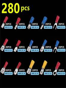 Connector Terminal Set, SVRV Cold-Pressed Wire Connector Terminal VE TE EN Tube-Shaped Terminal Kit - Multicolor - View 6