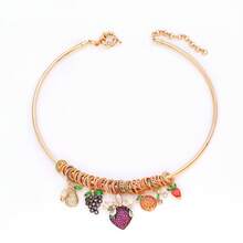 1 件时尚欧美热带雨林锆石电镀叶手链项链首饰套装，适合女性日常佩戴和户外活动 - 項鍊 - 查看 12