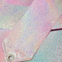 7件套闪亮星星健身彩带舞蹈彩带，艺术体操芭蕾舞流苏旋转棒，彩虹棒舞者户外魔术棒，啦啦队配件 - 彩色 - 查看 7